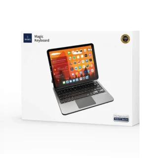 Magnetic wireless keyboard case built for iPad Air 5 (10.9"). Features Bluetooth 5.3, USB-C charging, and strong magnetic attachment for efficient typing and stylish protection.