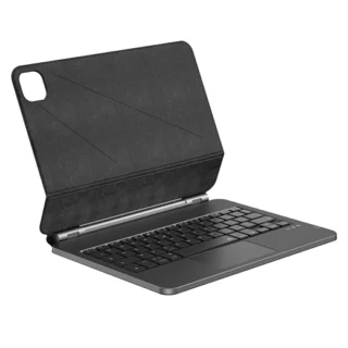 Magnetic wireless keyboard case built for iPad Air 5 (10.9"). Features Bluetooth 5.3, USB-C charging, and strong magnetic attachment for efficient typing and stylish protection.