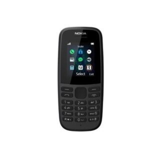 Nokia 105 4G (2019) Dual SIM – 1.77" Display, FM Radio, 800mAh Battery – Black
