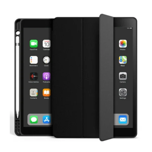 Apple iPad 7th Generation 10.2 Case HKSHOP Apple iPad 7th Generation 10.2" Case β Trifold Folio Smart Cover with Pencil Holder, Soft TPU Back, Auto Wake/Sleep