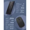 Wireless Bluetooth Keyboard and Mouse Combo circle mall Wireless Bluetooth Keyboard and Mouse Combo – Black | Comfort & Convenience for Everyday Use