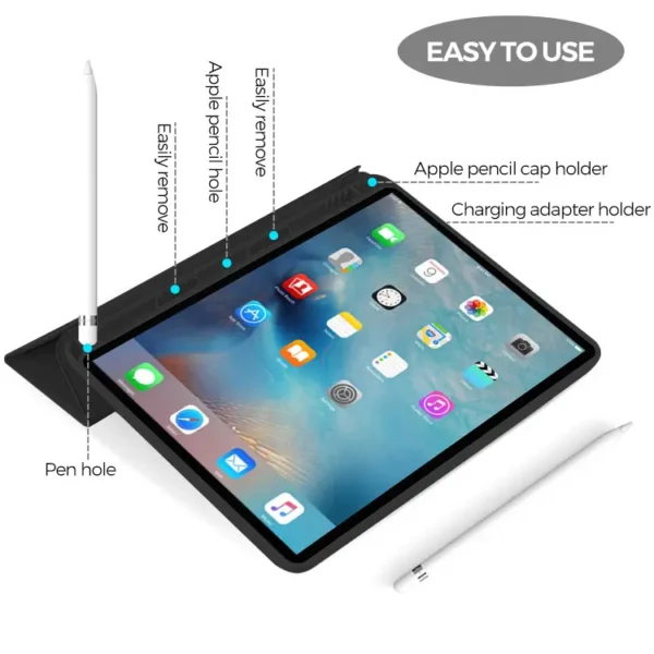 iPad Air 2 Smart Folio Case with Pencil Holder - Slim Protective Cover for users in Ghana - Image 4
