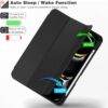 iPad Pro 11 Inch Case M4 2024 with Pencil Holder Trifold Stand Smart Cover with Soft TPU Back Auto Wake Sleep Black hkshop ghana circle mall iPad Pro 11 Inch Case M4 2024 with Pencil Holder