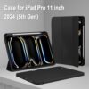 iPad Pro 11 Inch Case M4 2024 with Pencil Holder Trifold Stand Smart Cover with Soft TPU Back Auto Wake Sleep Black hkshop website in ghana circle mall iPad Pro 11 Inch Case M4 2024 with Pencil Holder