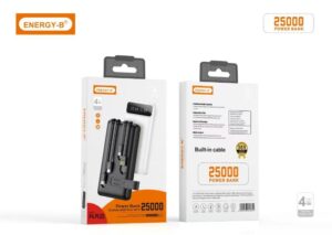 25,000 mAh Energy B Power Bank – Fast Charging Dual USB Portable Battery Pack