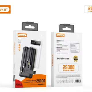 25,000 mAh Energy B Power Bank – Fast Charging Dual USB Portable Battery Pack