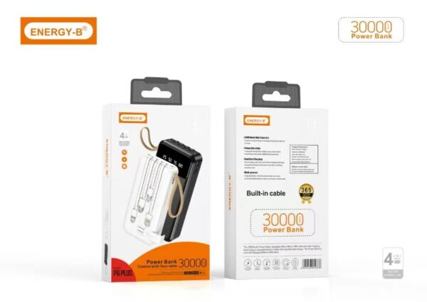 30,000mAh Energy B P6 Plus Power Bank – Fast Charging 30,000mAh Energy B P6 Plus Power Bank – Fast Charging