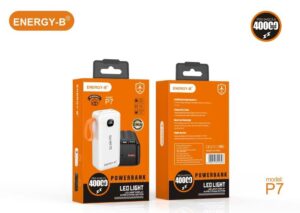60,000mAh Energy-B P7 Plus Power Bank – 22.5W Fast Charge