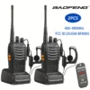 Baofeng BF-888S Rechargeable Walkie Talkies (2 Pack) – High Power UHF 400–480MHz Two-Way Radios, Portable Handheld Communication Set