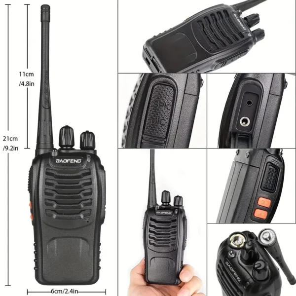 Baofeng BF-888S Rechargeable Walkie Talkies (2 Pack)