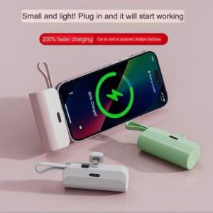 Emergency iPhone Fast Charging Mini Power Bank – 5000mAh