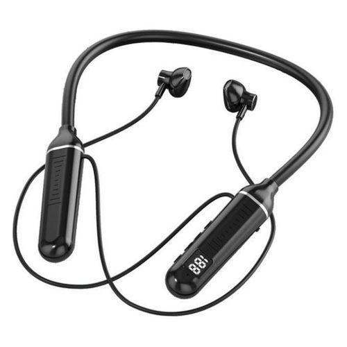 Oraimo Wireless Neckband Headset – Black | Comfort Fit, Long-Battery Life, Deep Bass