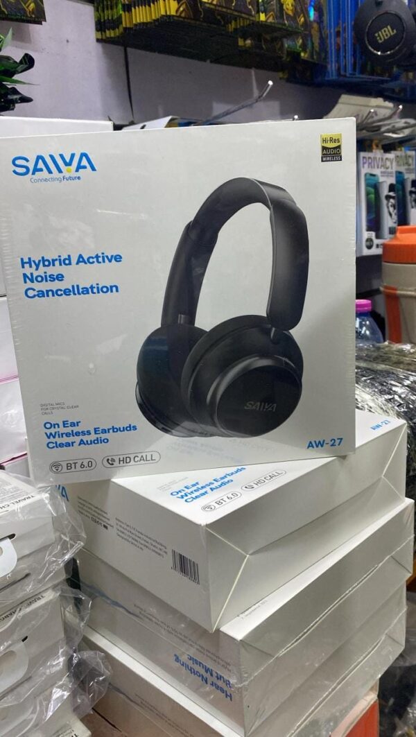 Saiya AW27 Hybrid ANC Wireless On-Ear Headphones – Clear Audio