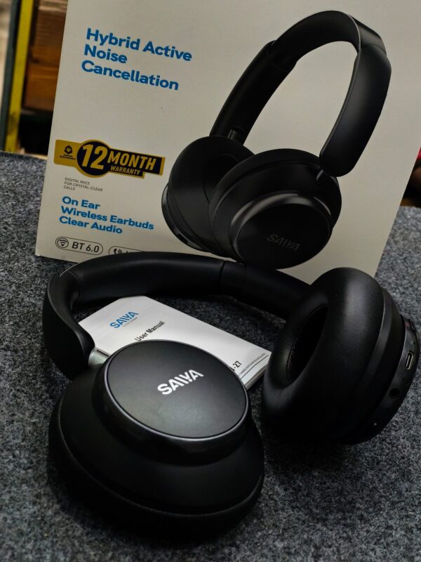 Saiya AW27 Hybrid ANC Wireless On-Ear Headphones – Clear Audio