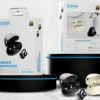 Saiya AeroClip Wireless Earphones – Magnetic Neckband, HD Sound