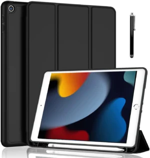 Case for iPad Air 1st Edition, 9.7 Inch, Smart Cover with Auto Wake/Sleep (Black)