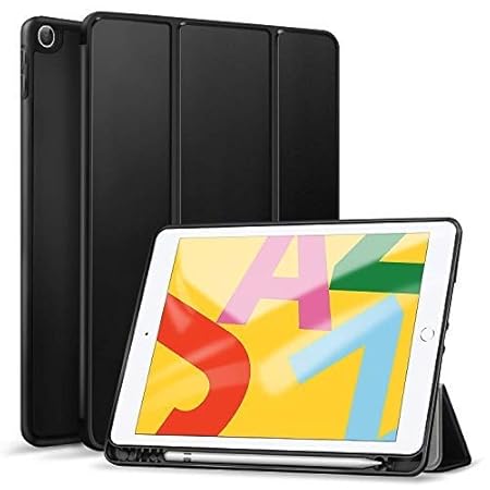iPad Case for iPad Pro 9.7 with Pen Slot, Lightweight Slim Auto Sleep/Wake Trifold Stand Smart Cover - BLACK