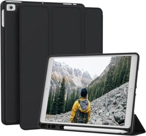 Protect your iPad 2,3, 4  with this slim case. Built-in stand, lightweight design, and full access to buttons and ports.