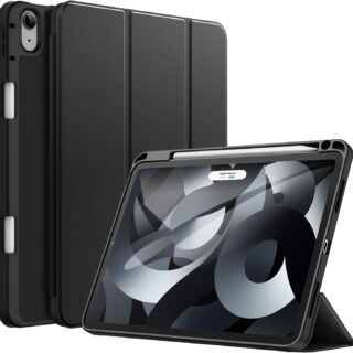 Case for iPad Air 11-Inch M3/M2 (2025/2024), iPad Air 5/4 (2022/2020 5th/4th Generation 10.9-Inch) with Pencil Holder, Slim Tablet Cover with Soft...