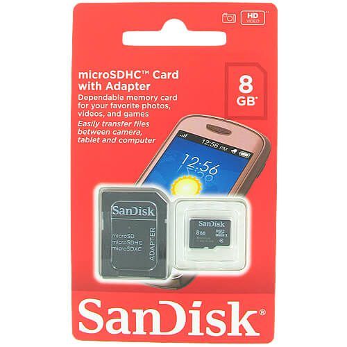 8GB MicroSD Memory Card | microSD / microSDHC / microSDXC Compatible