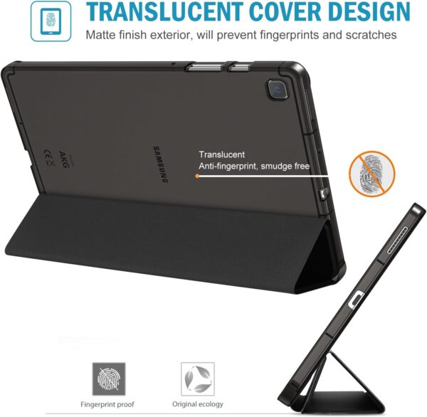 Smart Case for Samsung Galaxy Tab S6 Lite 10.4" with Pen/Stylus Slot Holder (Black)