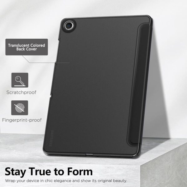 TAB Case for Samsung Galaxy Tab A11+ 2025/A9+ Plus 2023 - PU Leather Smart Cover - Black