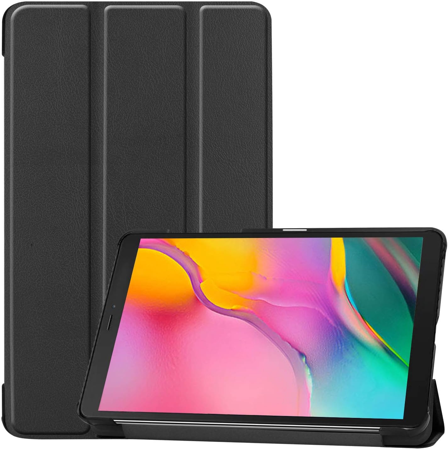 Black Case for Samsung Galaxy Tab A 8.0 (2019 Edition) – Slim Smart Stand Protective Cover - Image 3