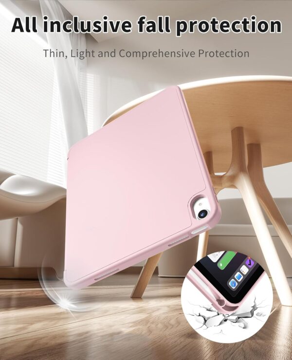Case for iPad Air 11 inch M2/M3 (2024/2025), iPad Air 5th/4th Generation 10.9 Inch- Pink