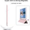 Case for iPad Pro 10.5 Inch, Lightweight Slim Soft TPU Trifold Stand Smart Cover, Auto Sleep/Wake Case with Pencil Holder for......(PINK)