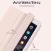 Case for iPad 6th/5th Generation (2018/2017 Model) 9.7 Inch with Pencil Holder, Lightweight Smart Stand Cover with Soft TPU Back, Auto Wake/Sleep - PINK