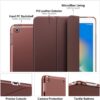 Case for iPad 10.2 iPad 9th Generation 2021/ iPad 8th Generation 2020/ iPad 7th Generation 2019, Slim Stand Hard Back Shell Smart Cover Case for iPad...(DARK BROWN)