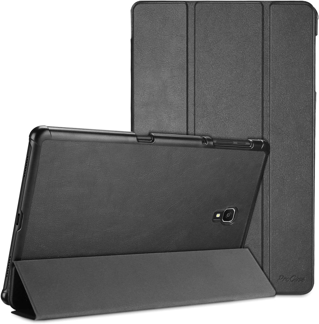 Slim Case for Galaxy Tab A 10.5 2018 T590 T595 T597, Light Stand Hard Shell Cover Protective Case for Galaxy Tab A 10.5-Inch Tablet...(BLACK)