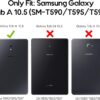 Slim Case for Galaxy Tab A 10.5 2018 T590 T595 T597, Light Stand Hard Shell Cover Protective Case for Galaxy Tab A 10.5-Inch Tablet...(BLACK)