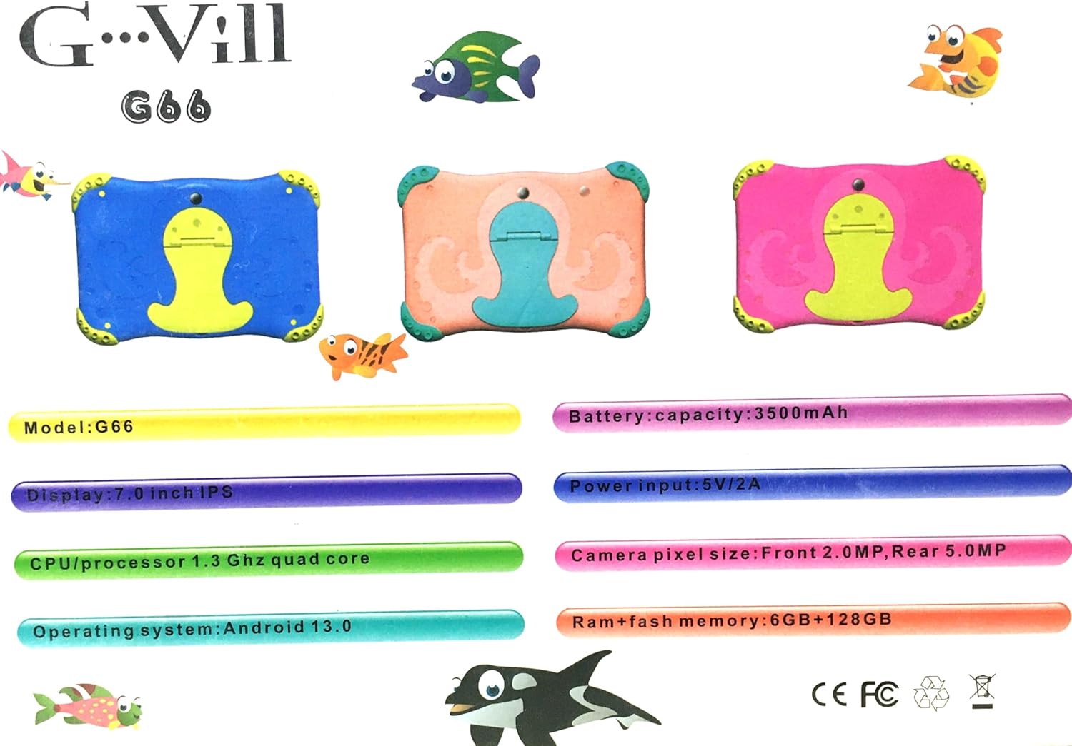 G66 Kids Tablet – 7 Inches | Child-Friendly Tablet with Parental Control - HKSHOPGH - Image 3