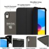 Case for iPad Air 11-Inch M3/M2 (2025/2024), iPad Air 5/4 (2022/2020 5th/4th Generation 10.9-Inch) with Pencil Holder, Slim Tablet Cover with Soft...