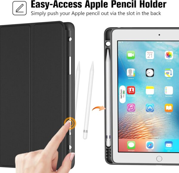 Apple iPad 5 Case – Slim Black Cover with Stand and Full Protection