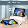 Apple iPad 9 Case – Slim Black Cover with Stand and Full Protection