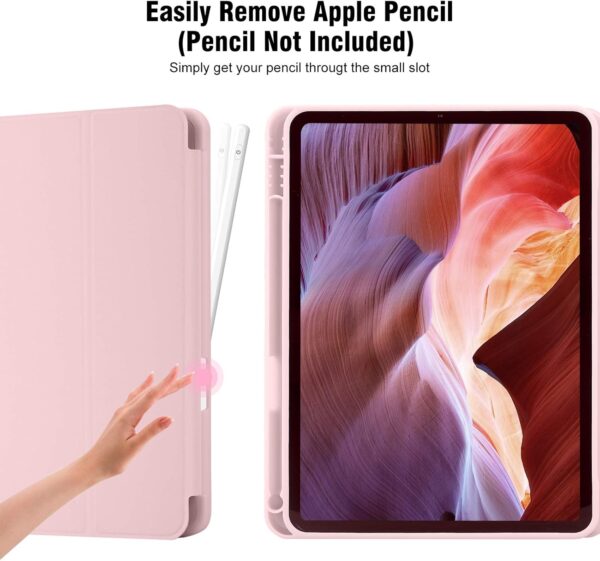 iPad (A16) 11th Generation Case 11 Inch 2025, iPad 10th Generation Case 10.9 Inch 2022 with Pencil Holder, Slim Light Trifold Protective Cover with Pen Slot