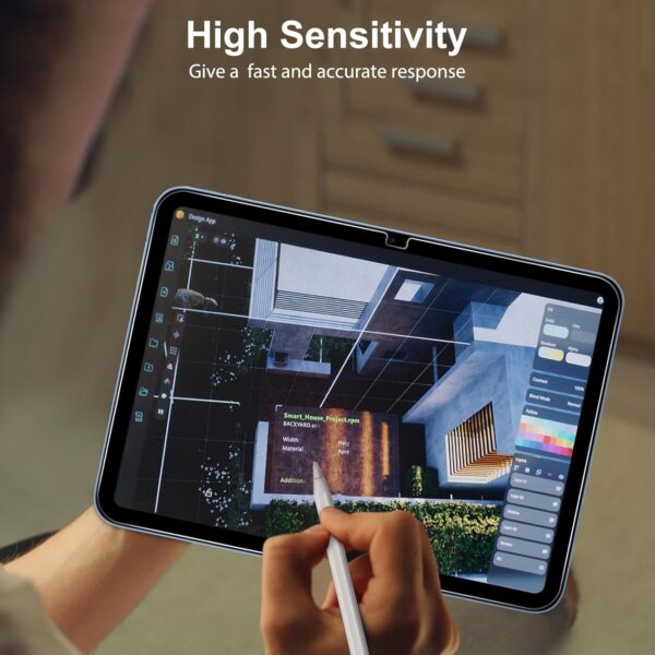 Screen Protector for iPad A16 2025 11th (11 Inch) /10th Generation 2022 (10.9 Inch), Tempered Glass for iPad 11/10 Gen, Case Friendly, Anti-Scratch, Touch Sensitive