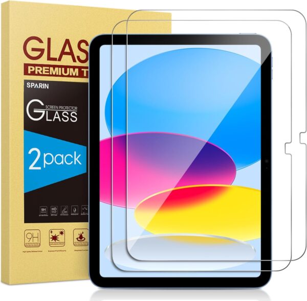 Screen Protector for iPad A16 2025 11th (11 Inch) /10th Generation 2022 (10.9 Inch), Tempered Glass for iPad 11/10 Gen, Case Friendly, Anti-Scratch, Touch Sensitive