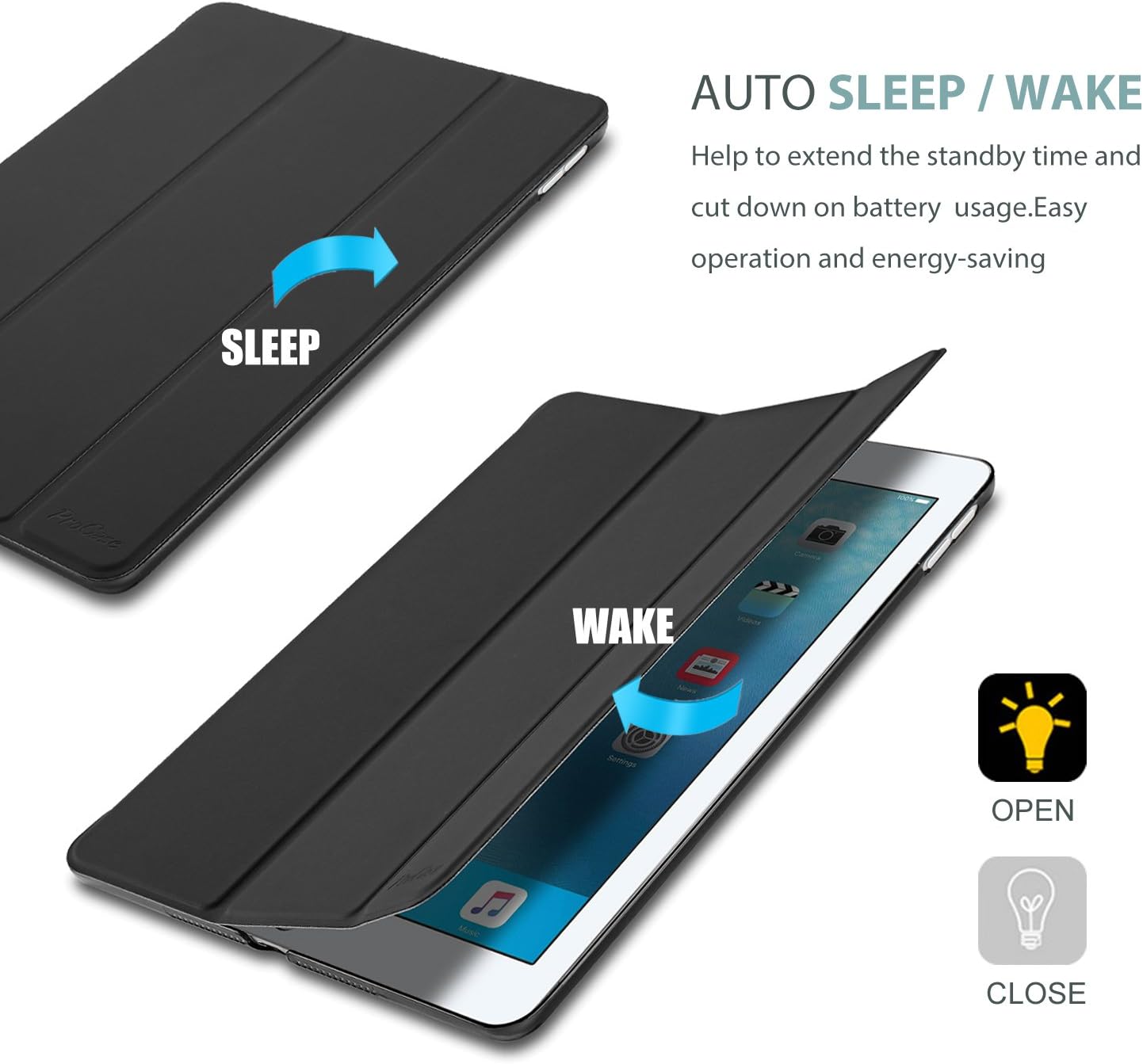 Apple iPad 4 Case – Slim Protective Cover with Stand, Durable and Lightweight - Image 3