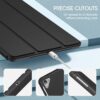 Apple iPad 5 Case – Slim Black Cover with Stand and Full Protection