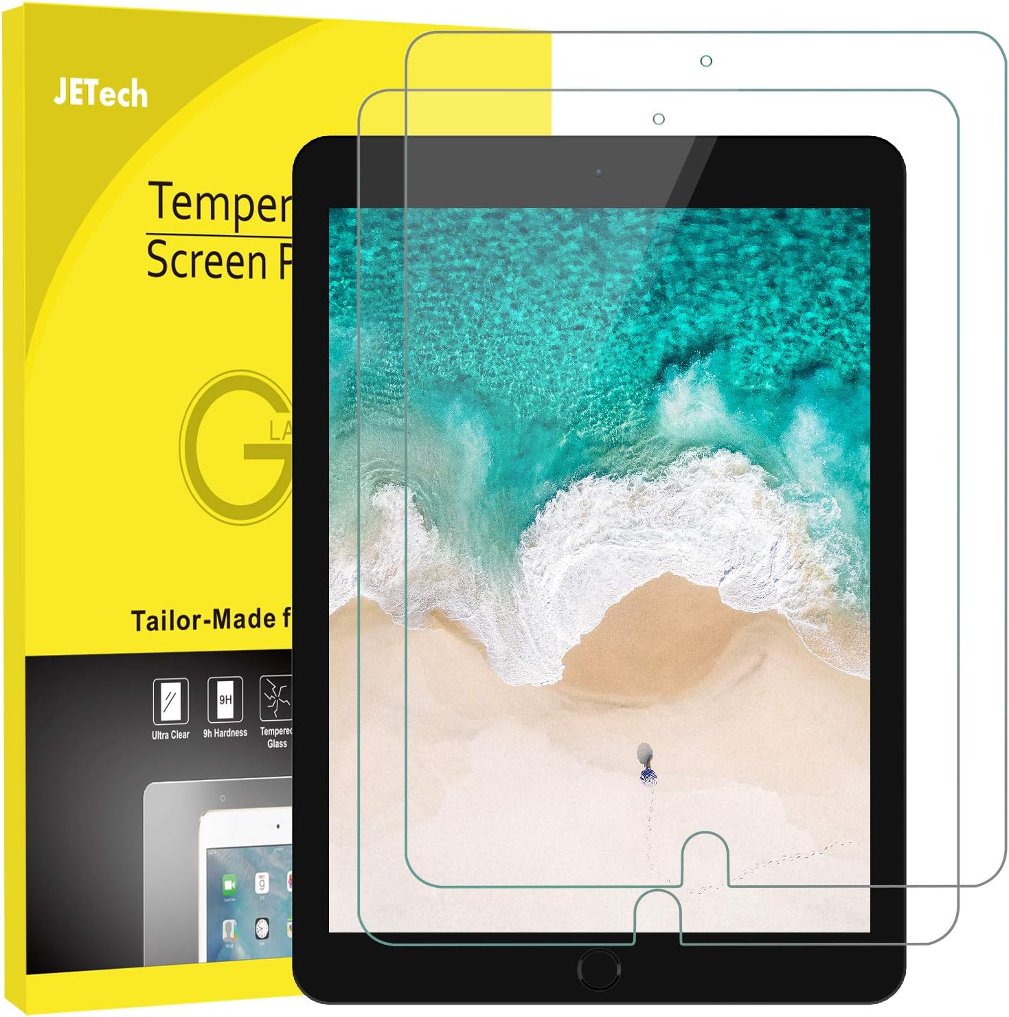 Screen Protector for iPad Pro 10.5-Inch and iPad Air 3 (10.5 Inch 2019 Model), 9H Tempered Glass Film, HD Clear, 1-Pack