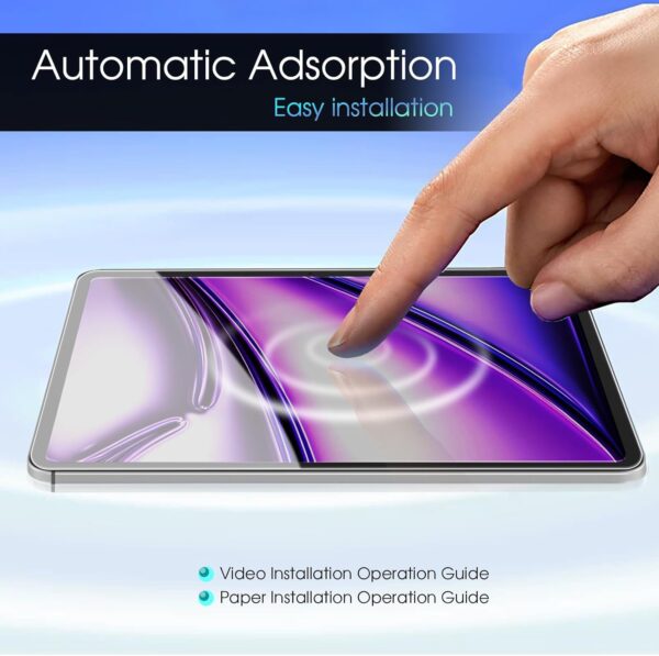 Screen Protector For iPad Air 11 inch M2 2024 M3 2025 6th  Generation, Tempered Glass Film Guard, 9H Anti-Scratch, Bubble Free, HD...