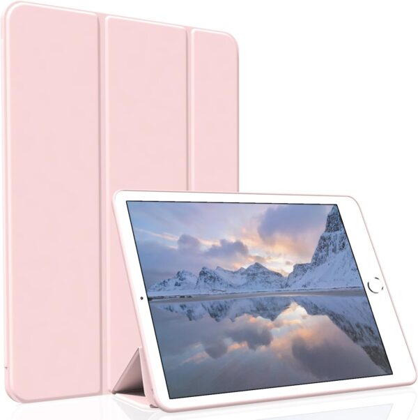 mini 1 2 3 - hkshop Case for iPad mini 1/2/3, Lightweight Slim Auto Sleep/Wake Trifold Stand Smart Cover, Soft TPU Case for iPad mini 1st/2nd/3rd Generation 7.9 Inch, Pink