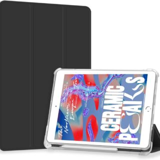 Case for iPad Pro 9.7 Only(Old Model 2016), Lightweight Slim Auto Sleep/Wake Trifold Stand Smart Cover, Soft TPU Frosted Translucent Back ......BLACK