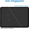 JETech Screen Protector for iPad Pro 11-Inch (2022/2021/2020/2018 Model), iPad Air 5/4 2022/2020 10.9-Inch, Face ID Compatible, Tempered Glass Film, 1-Pack