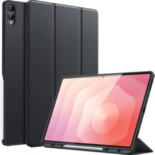 Galaxy Tab S11 Ultra Black Case – Tri-Fold Stand, Pen Holder