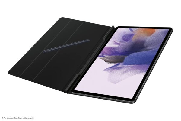 Samsung Galaxy Tab S7 FE Black Protective Case – Magnetic Book Cover with Stand & S Pen Holder