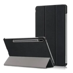 Samsung Galaxy Tab S8+ Black Smart Case – Tri-Fold Protective Cover with Stand